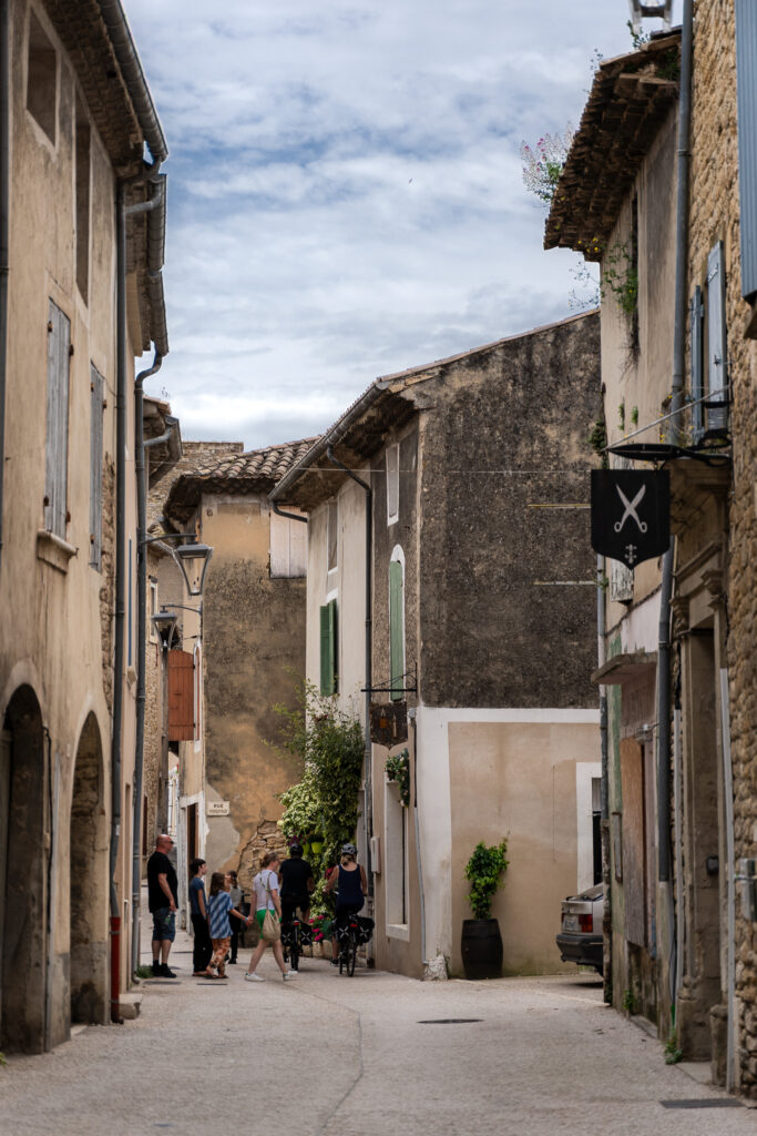 Exploring Mornas village in Provence