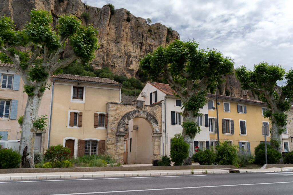Exploring Mornas village near Fortress of Mornas