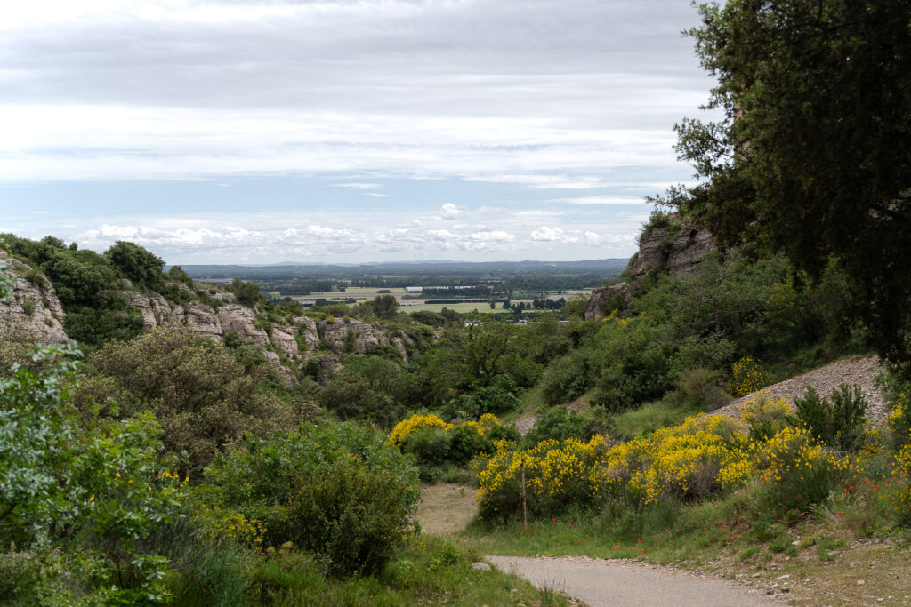 Views during Hiking to the Fortress of Mornas