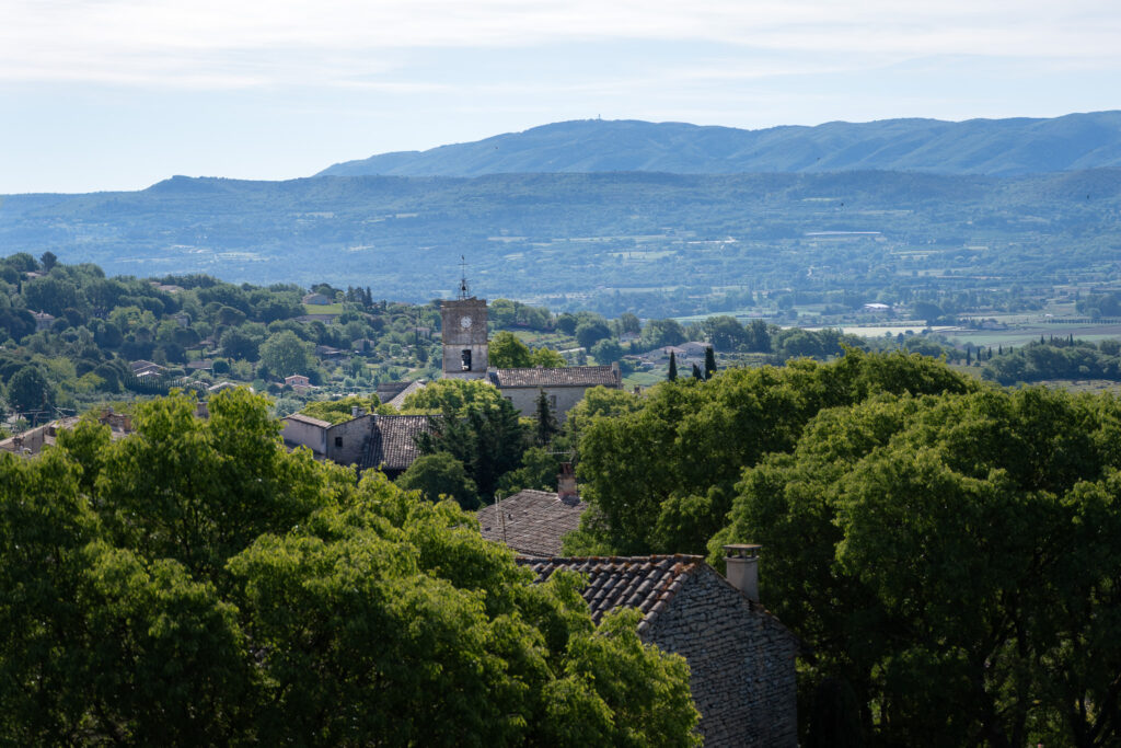 Views over Luberon Provence from Goult Village