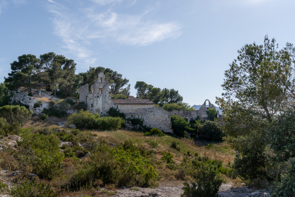 Castle Ruins in Eygalieres village in Provence