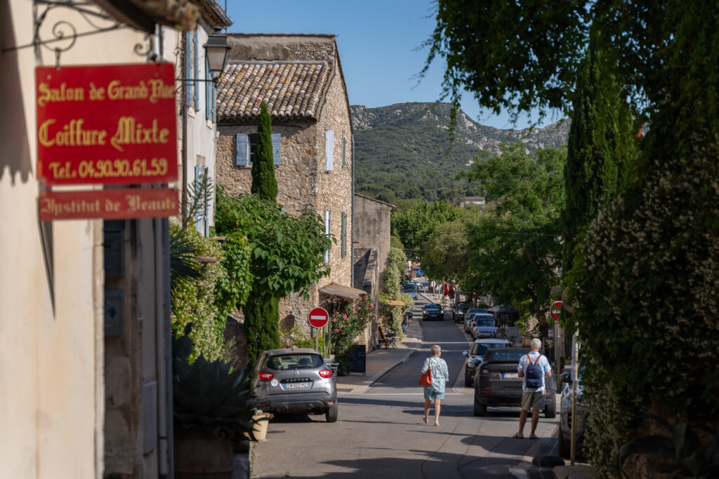 Charming street of Eygalieres village