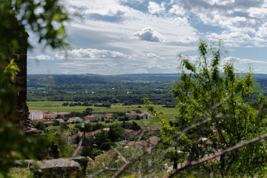 Stunning views from Pope's Castle in Châteauneuf-du-Pape