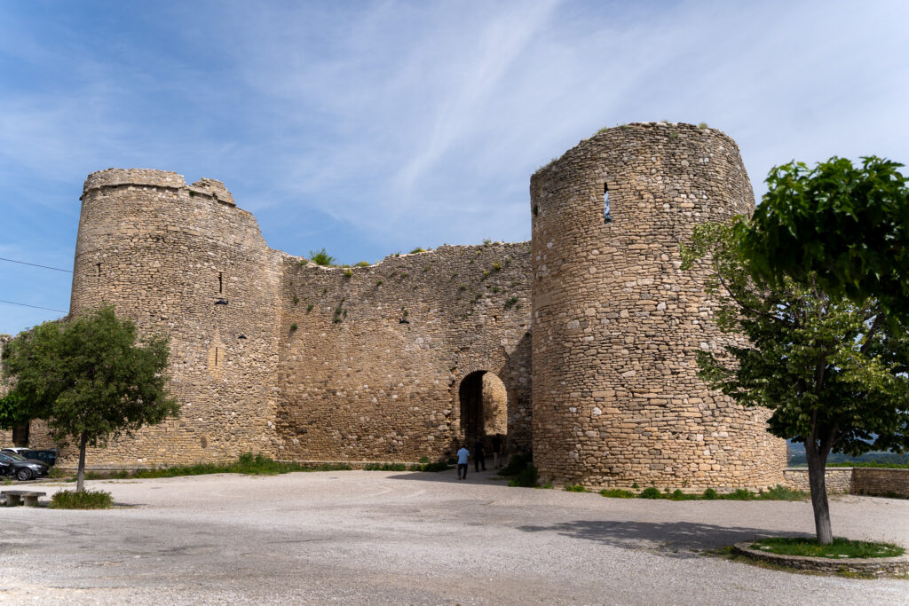 Saracen Towers in Venasque village