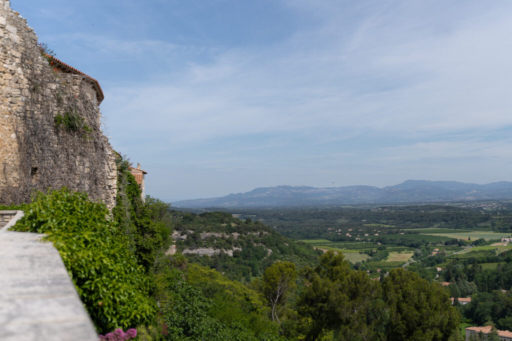 Scenic Views Over Provence From Venasque Village