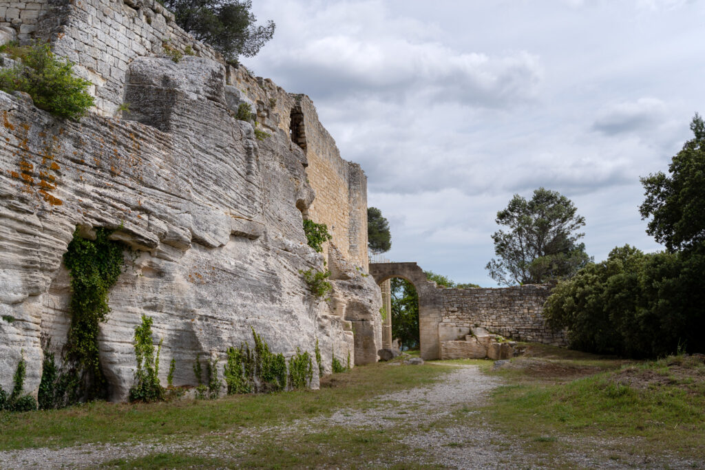 View over Saint-Roman Abbey