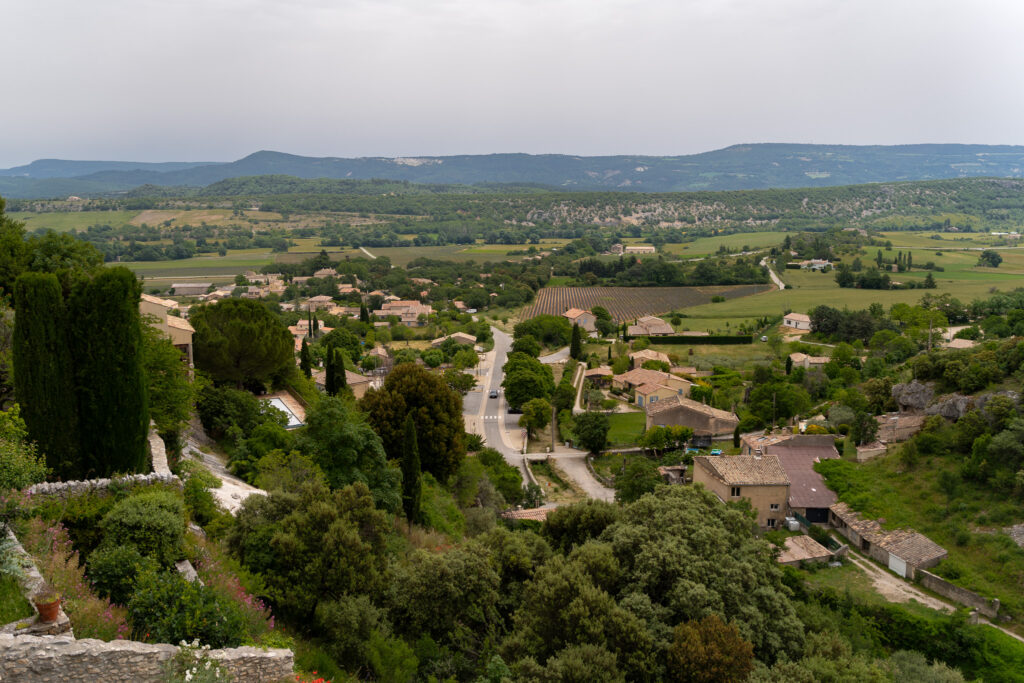 Views over Provence from Simiane la Rotonde Castle