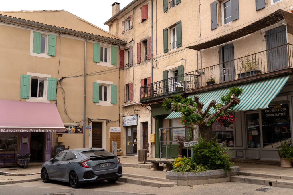 Charming square in Sault France