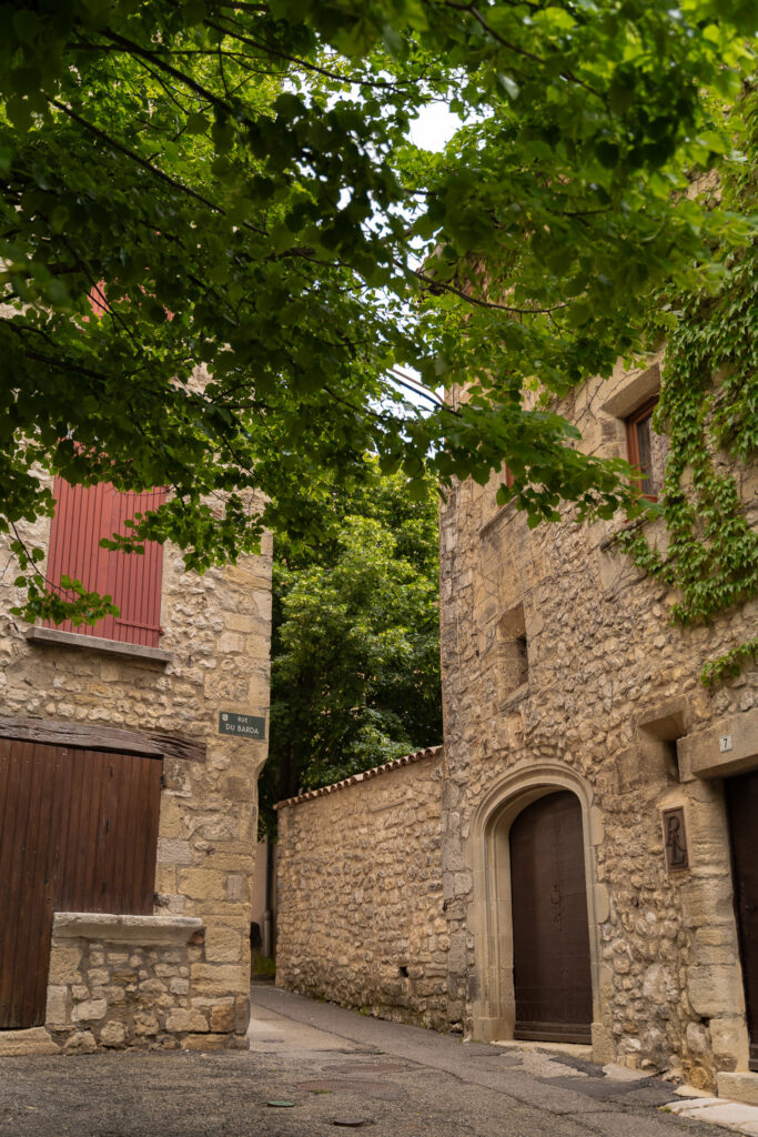 Medieval stone street in Sault France