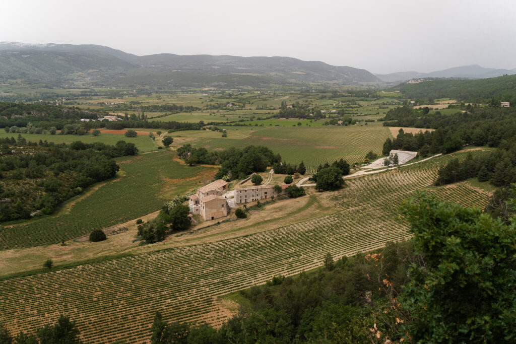 Views from Sault over lavender fields