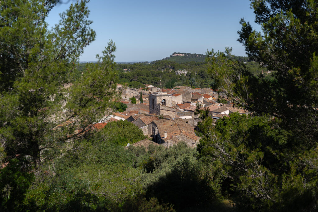 Views over Orgon France from Castle Ruins