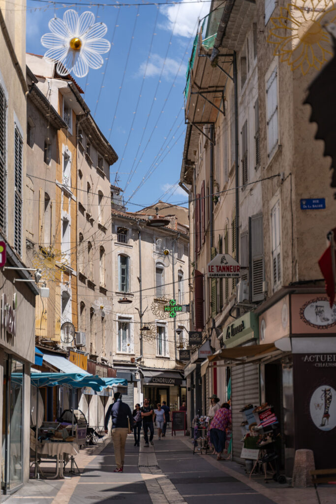 Beautiful street of Apt historic centre