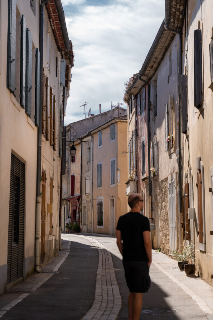 Exploring Orgon old town streets