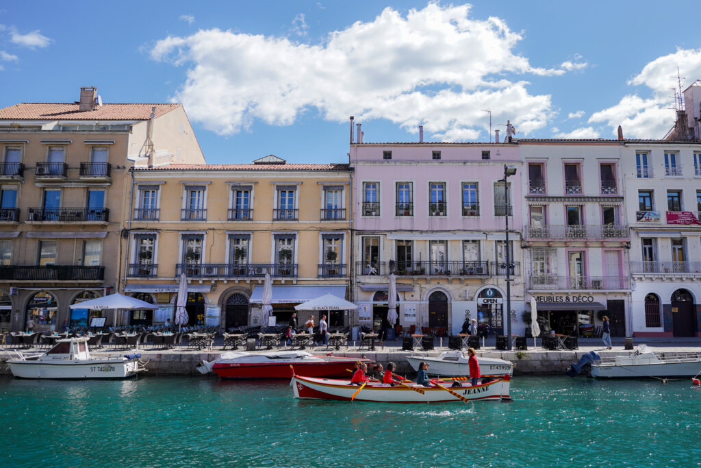 Building along Canals in Sete France