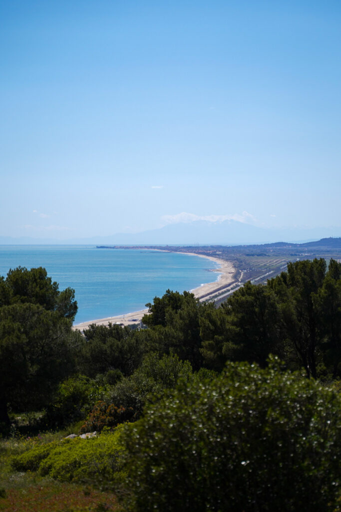 Views from Pierres Blanches Forest in Sete France