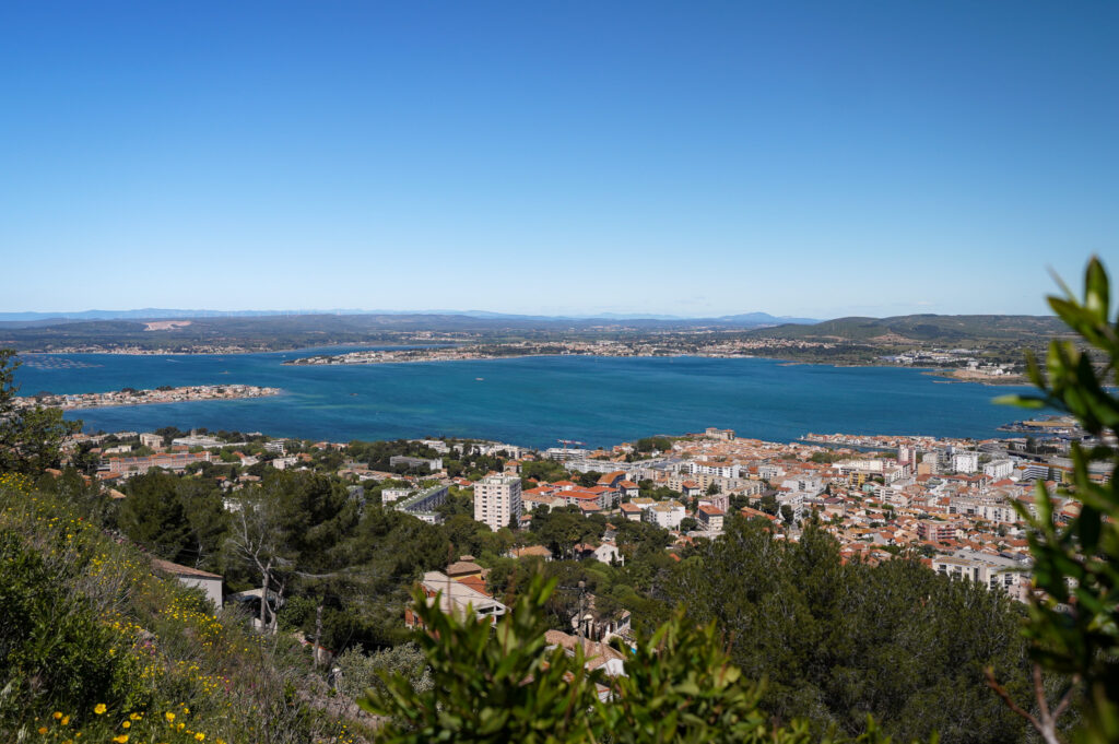Wonderful views from Mont Saint-Clair in Sete France